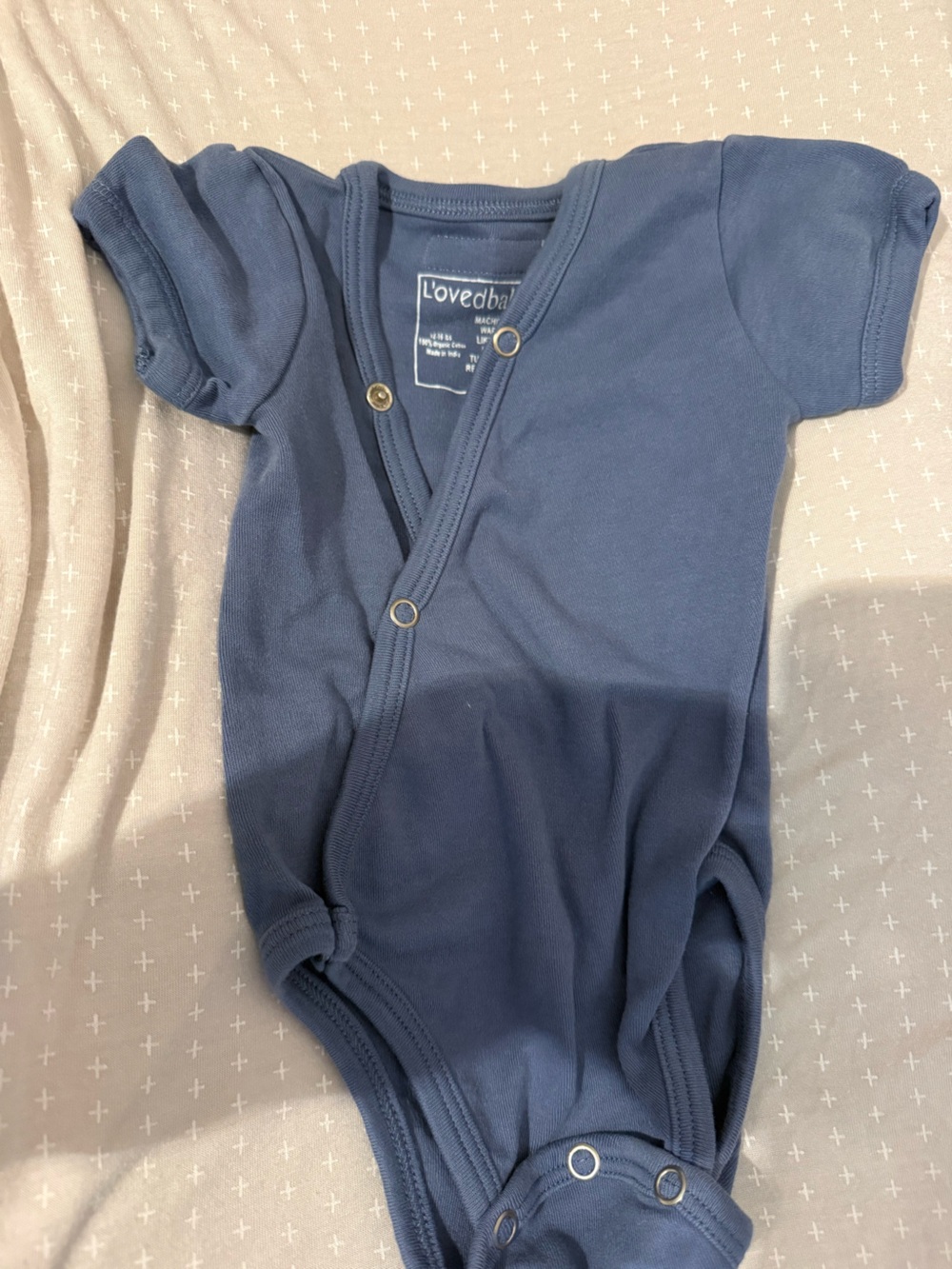 L'ovedbaby Navy Snap-Front Infant Bodysuit